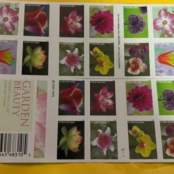 2021 multi-flower permanent stamps 1000 pieces - Picture 2 of 4